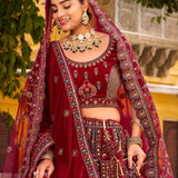 Lavish Bridal Wedding Velvet Lehenga