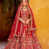 Lavish Bridal Wedding Velvet Lehenga