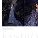 Marunal Chinon Embroidered Gown