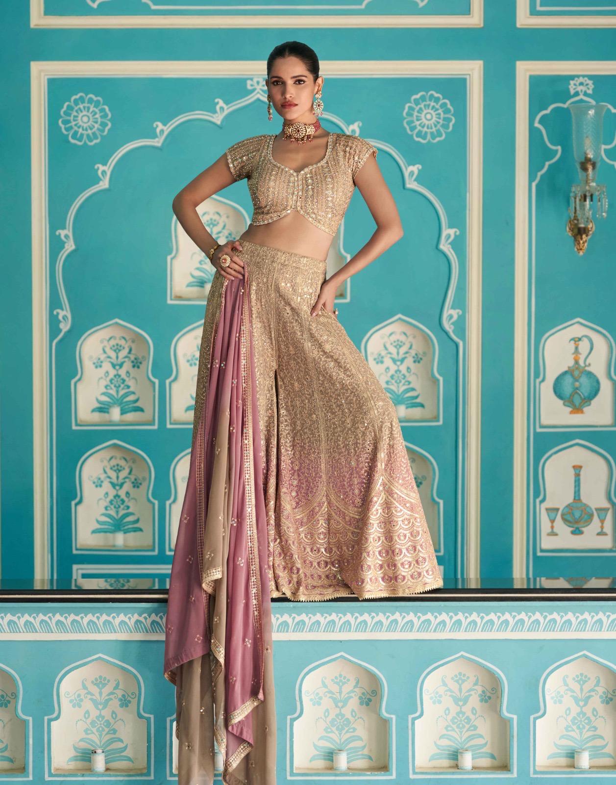 Laskara Georgette Ebroidered Suit