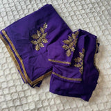 Purple Soft Organza Saree
