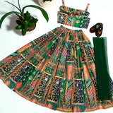 Beautiful Bandhej Printed Kids Lehenga