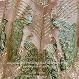 Elegant Peacock Embroidered Lehenga