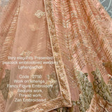 Elegant Peacock Embroidered Lehenga