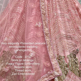 Elegant Peacock Embroidered Lehenga