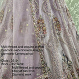 Majestic Heavy Peacock Embroidered Lehenga