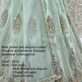 Majestic Heavy Peacock Embroidered Lehenga