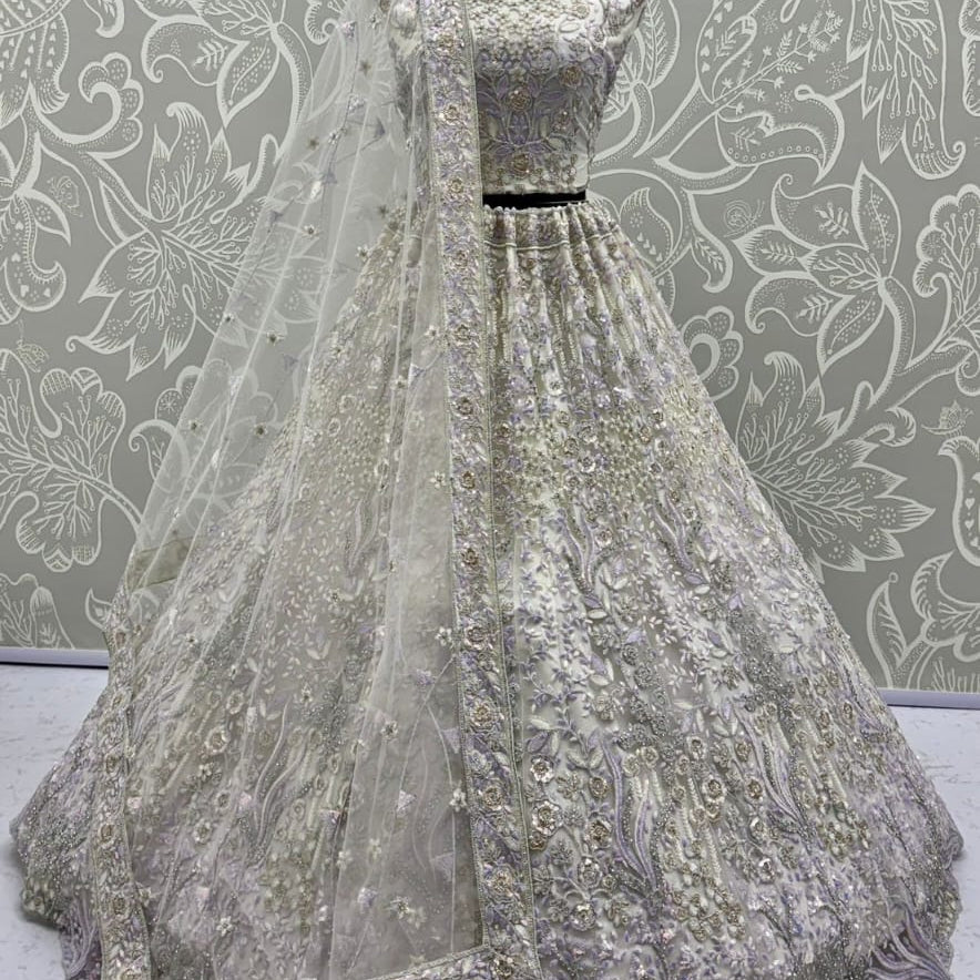 Attractive Embroidered Designer Lehenga