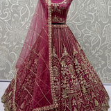 Luxurious Bridal Net Wedding Lehenga