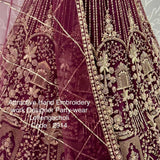 Luxurious Bridal Net Wedding Lehenga