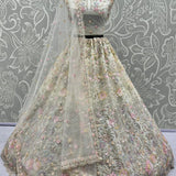 Incredible Embroidery Designer net Partywear Lehenga choli