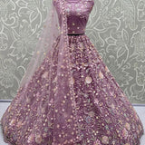 Incredible Embroidery Designer net Partywear Lehenga choli