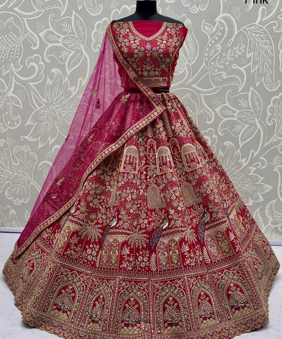 Crafted Silk Embroidered Lehenga