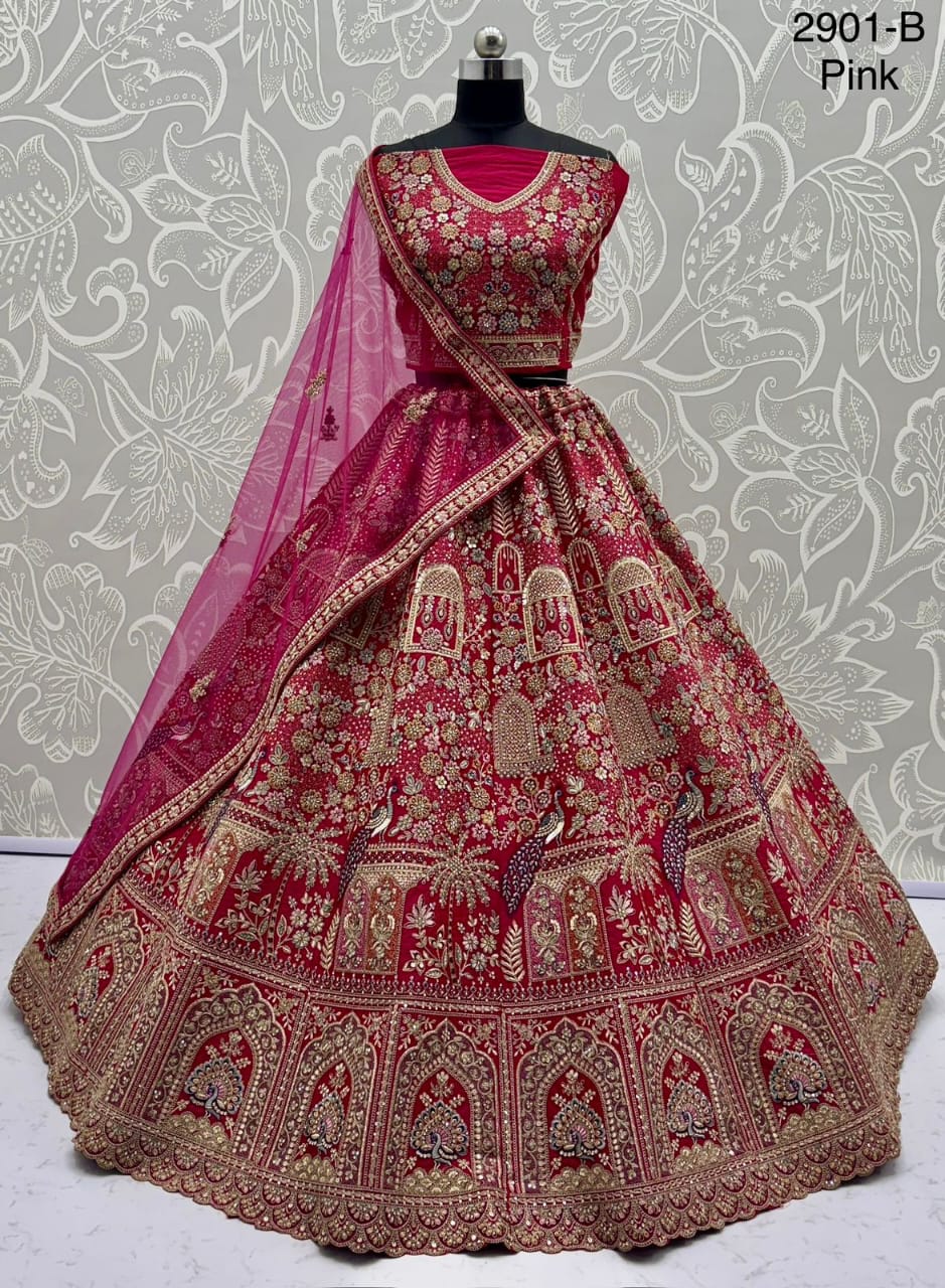 Crafted Silk Embroidered Lehenga