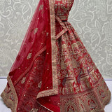 Crafted Silk Embroidered Lehenga