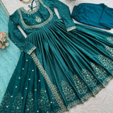 Charming  Satin Dark Green Suit