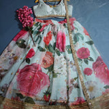 Gracefully Floral Print Lehenga