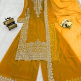 Pakistani Embroidered Straight Suit