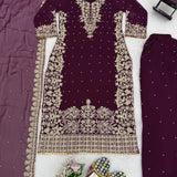 Pakistani Embroidered Straight Suit