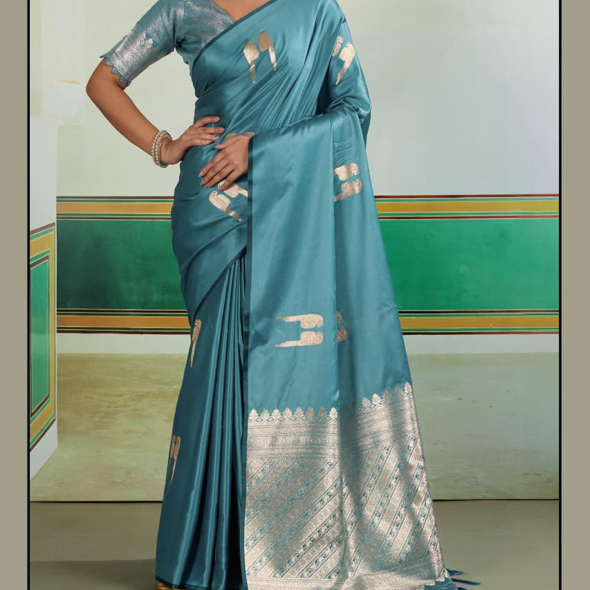 Handloom Pure Satin Weaving Saree