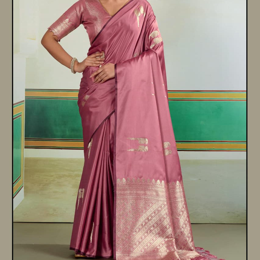 Handloom Pure Satin Weaving Saree