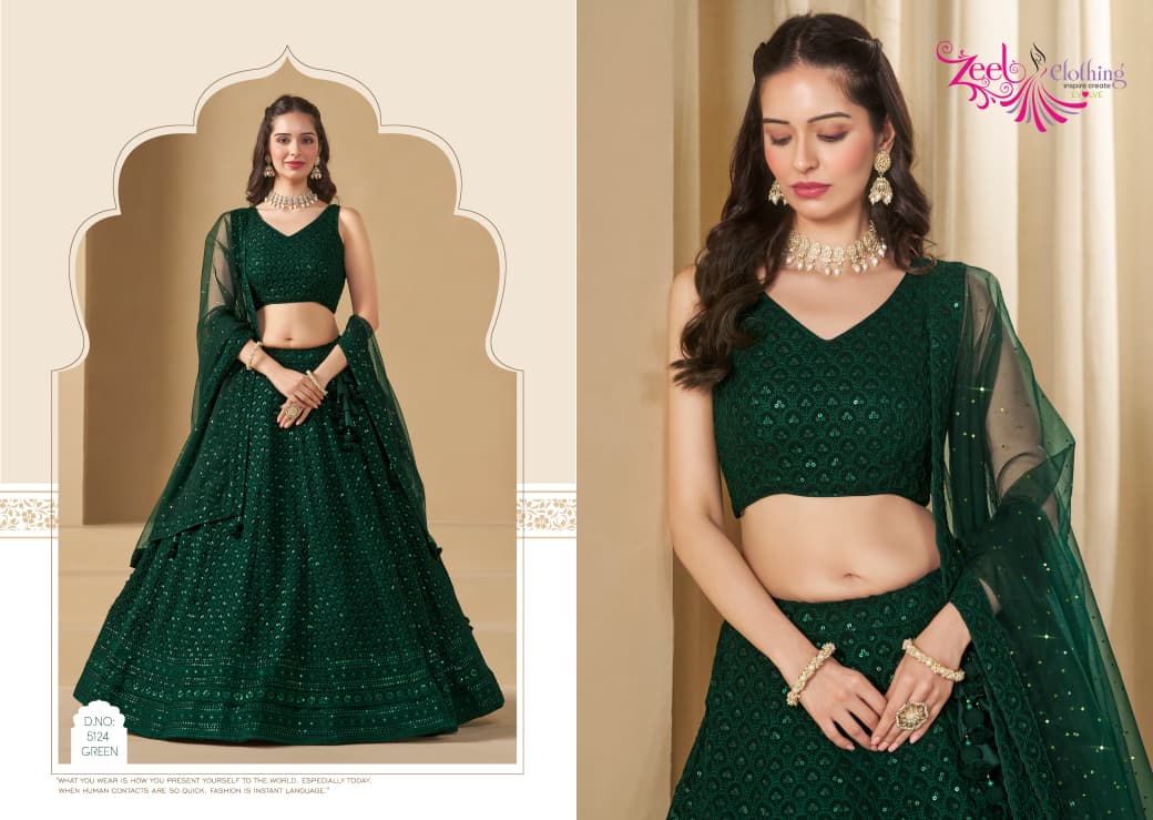 Zeel Heavy Thread Work Lehenga