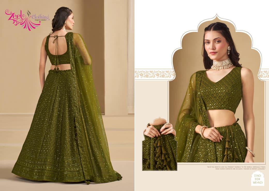 Zeel Heavy Thread Work Lehenga
