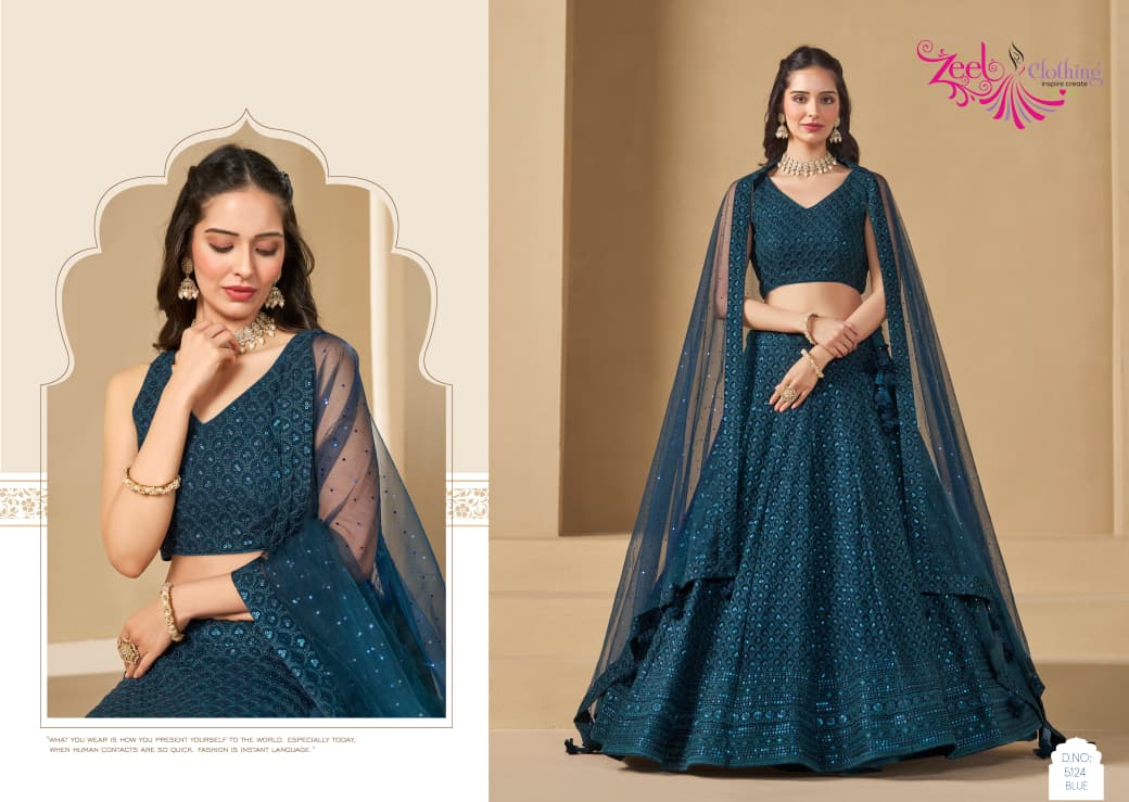 Zeel Heavy Thread Work Lehenga