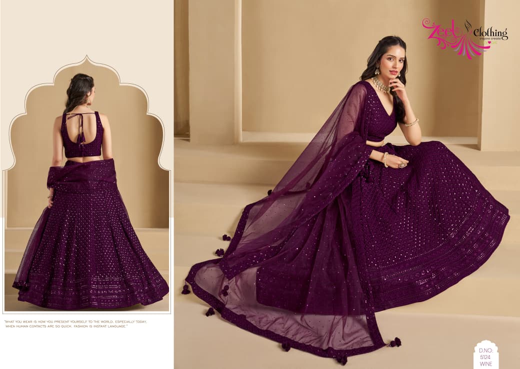 Zeel Heavy Thread Work Lehenga