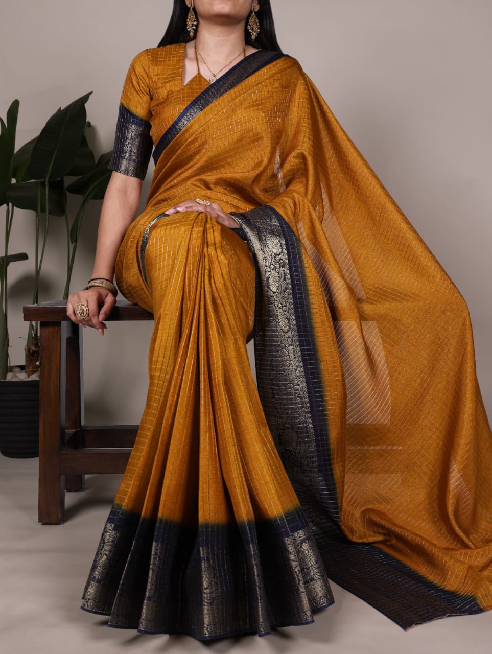 Traditional Zari Border Saree Collection