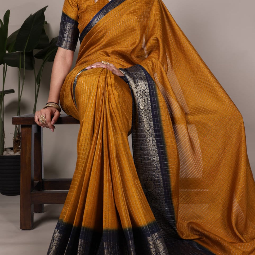 Traditional Zari Border Saree Collection