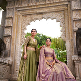 Dreamy Pastel Fandy Silk Lehenga
