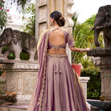Dreamy Pastel Fandy Silk Lehenga