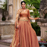 Dreamy Pastel Fandy Silk Lehenga