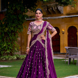 Elegance Varushee Rangoli Crush Lehenga