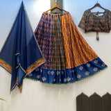 Navratri Traditional Printed Reyon Lehenga