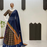 Navratri Traditional Printed Reyon Lehenga