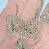 Fancy Real Mirror Top Plazzo
