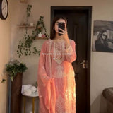 Exclusive Embroidered Straight Suit