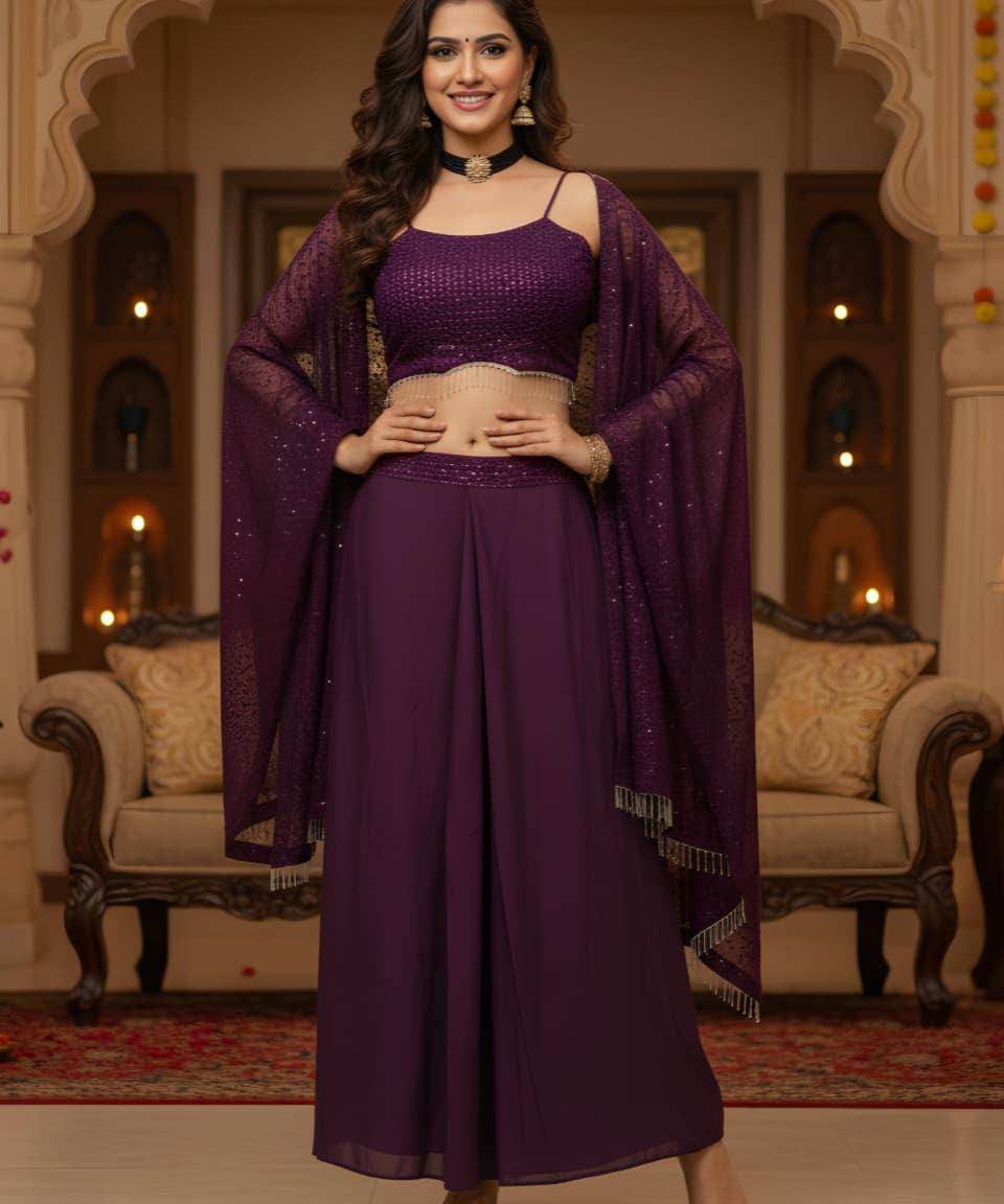 Elegant Stylish Shrug Lehenga Choli