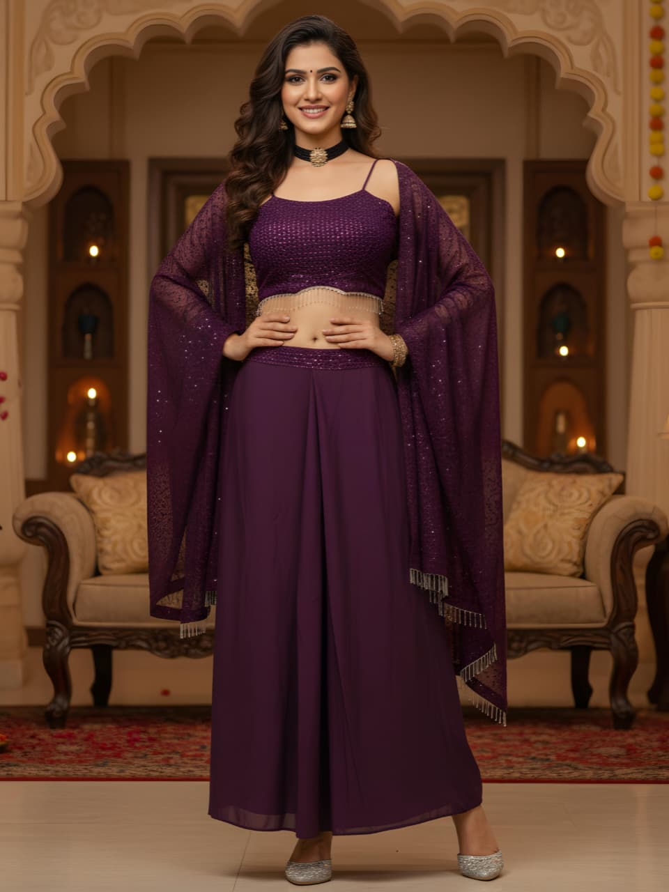 Elegant Stylish Shrug Lehenga Choli