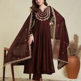 Tredny Designer Silk Anarkali Gown