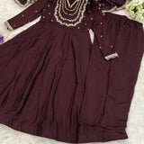 Tredny Designer Silk Anarkali Gown