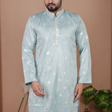 Festive Men's Embroidered Kurta