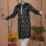 Festive Men's Embroidered Kurta