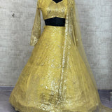 Premium Yellow Soft Net Lehenga