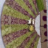 Olive Wedding Embroidered Lehenga