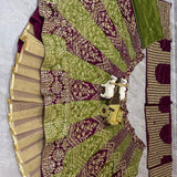 Olive Wedding Embroidered Lehenga