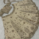 Creamy Wedding Embroidered Lehenga