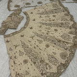 Creamy Wedding Embroidered Lehenga